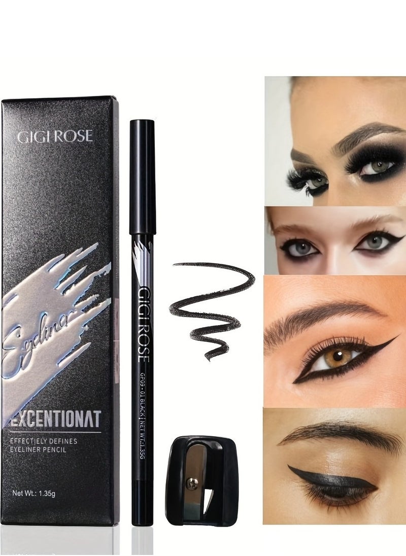 Black Eyeliner Pencil Eye Liner Pen with Sharpener Semi Matte Finish Long Lasting Waterproof Quick Drying Eyeliner Pen - pzsku/ZE28BEC0C3ABE6EF70C98Z/45/_/1730186835/4eee2701-6f25-49f3-8277-19a3d7591116