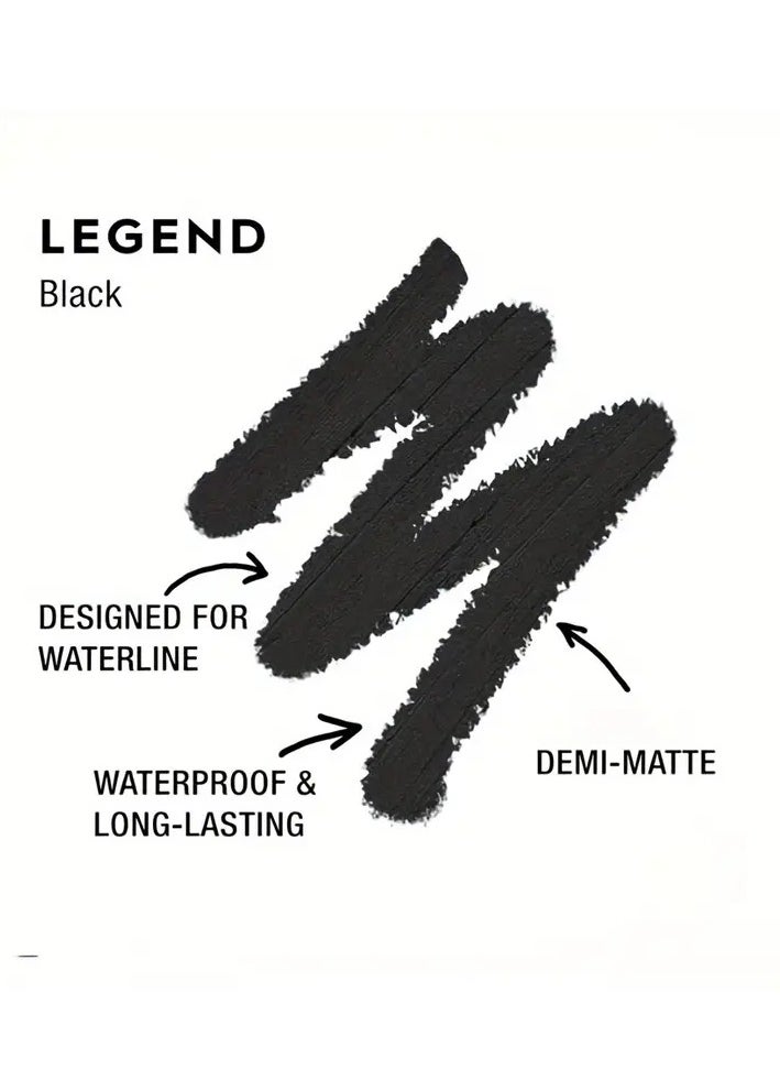 GIGI ROSE Black Eyeliner Pencil Eye Liner Pen with Sharpener Semi Matte Finish Long Lasting Waterproof Quick Drying Eyeliner Pen  - Image 3