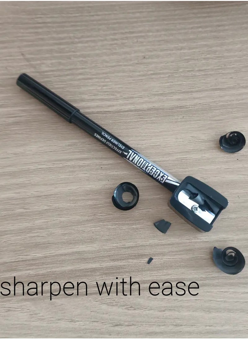 GIGI ROSE Black Eyeliner Pencil Eye Liner Pen with Sharpener Semi Matte Finish Long Lasting Waterproof Quick Drying Eyeliner Pen  - Image 4