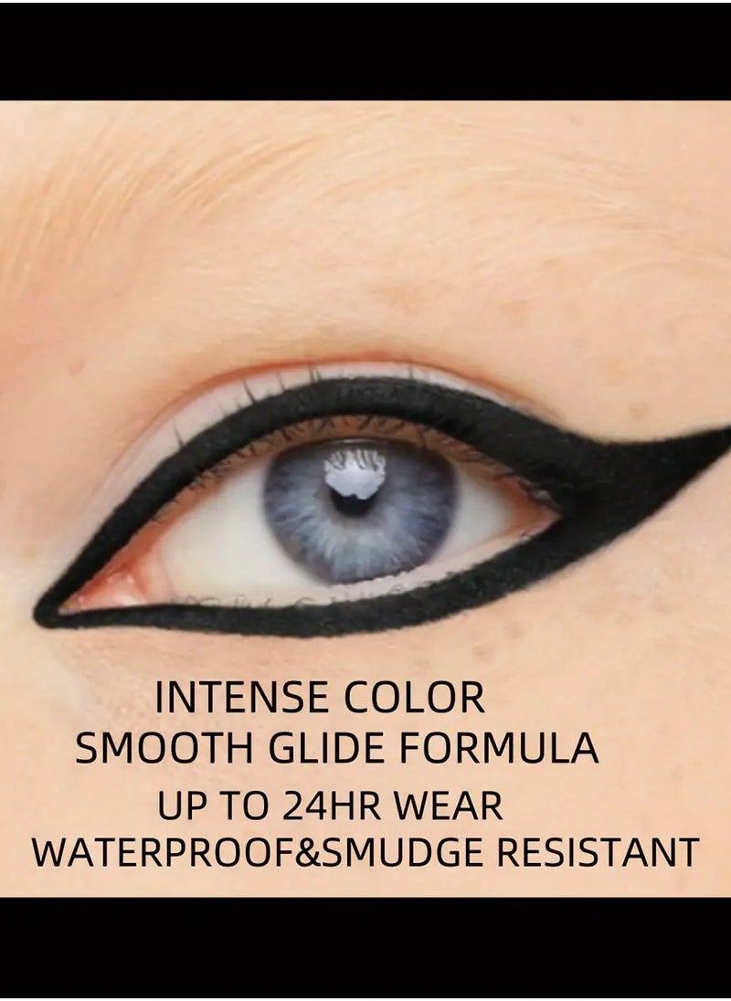 GIGI ROSE Black Eyeliner Pencil Eye Liner Pen with Sharpener Semi Matte Finish Long Lasting Waterproof Quick Drying Eyeliner Pen  - Image 5