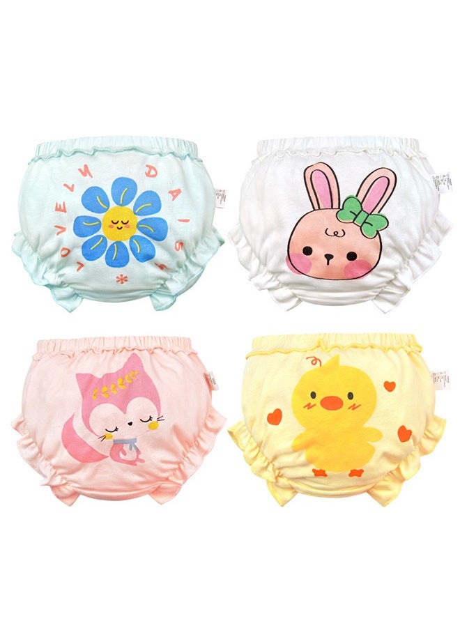 Generic 4PCS Baby Cotton Training Pants,DMG Toddler Potty Training Pants,100% Cotton Absorbent Unisex Toddler Pee Pants for 0-3 Years Boys & Girls  - Image 1