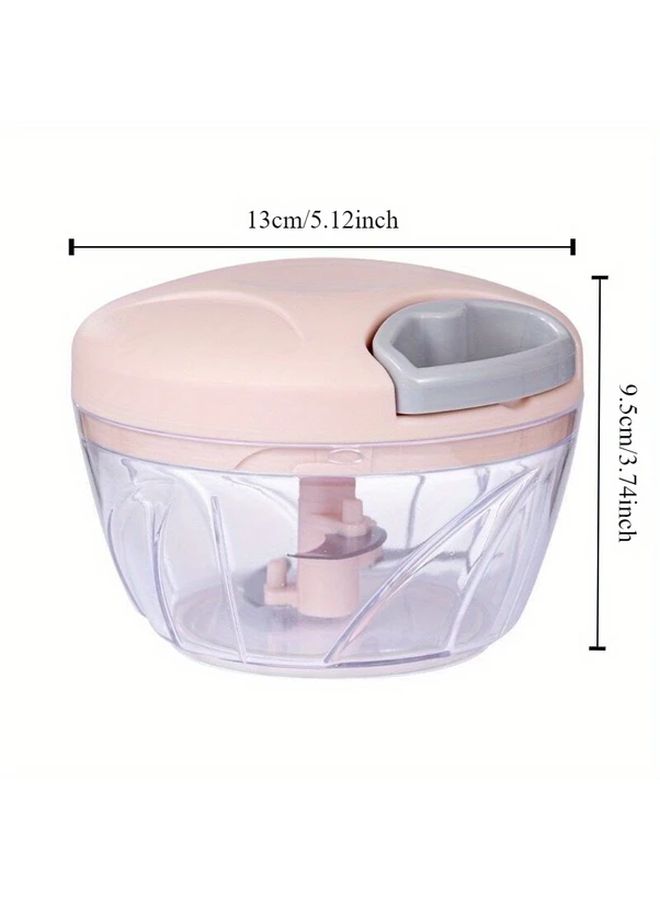 Blue Heavy Duty Manual Food Chopper 16 91oz Portable Vegetable Slicer - Image 4