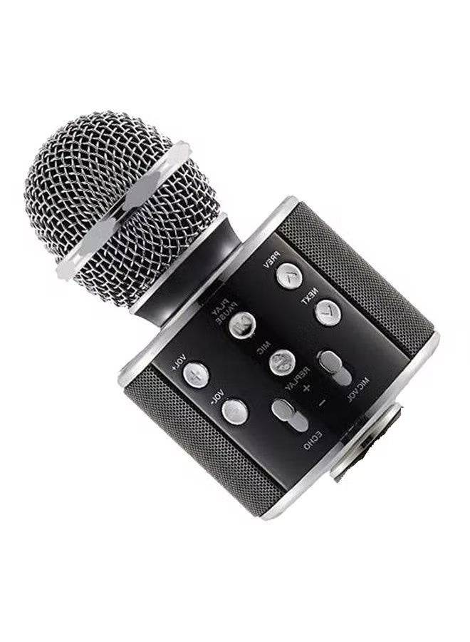 Wireless Handheld Karaoke Microphone WS858 Black/Silver - Image 2