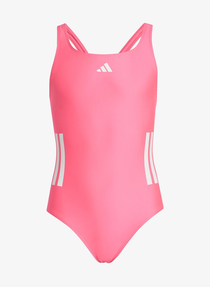 Adidas Youth 3-Stripes C-Back Swimsuit - Image 1