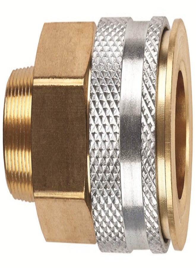 Plews وصلة Amflo C91، 1/4 بوصة HI FLO/HVLP، 1/4 بوصة MNPT، مطلية بالنحاس - Image 1
