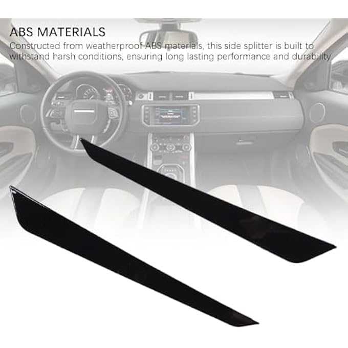 Luocute 2 PCS Front Bumper Chin Spoiler Lip Splitter Corner Cover Trim, Carbon Fiber Pattern, Left Right Sporty Look Replacement for STI VA 2015-2021 (Glossy Black) - Image 3