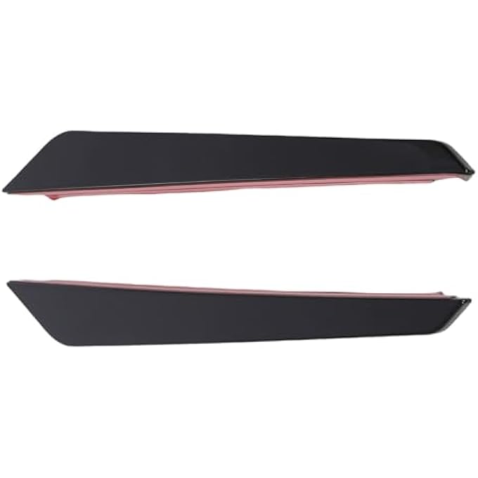 Luocute 2 PCS Front Bumper Chin Spoiler Lip Splitter Corner Cover Trim, Carbon Fiber Pattern, Left Right Sporty Look Replacement for STI VA 2015-2021 (Glossy Black) - Image 1