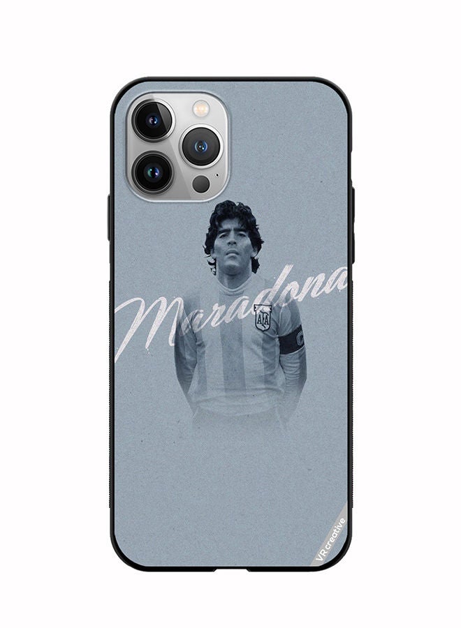 VR CREATIVE Protective Case Cover For Apple iPhone 11 Pro Max Maradona Design Multicolour - Image 1