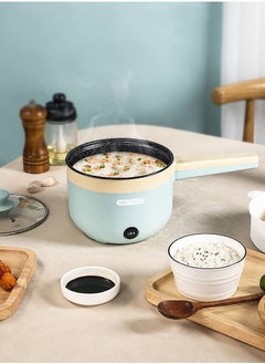 XiuWoo Electric Hot Pot Electric Pot 1.8L Mini Crock Pot Electric Cooker with Steamer And Overheat Protection Ideal for Stews Soups Hot Pots and Noodles for One Person  - Image 4