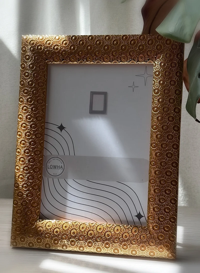 LOWHA Ornate Tabletop Picture Photo Frame with MDF Backing Includes Built-in Stand and Acrylic Front