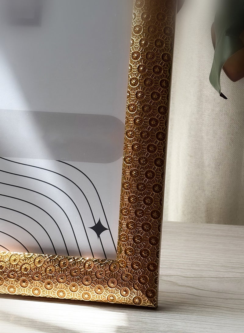 لوحة إطار صور طاولة مزخرف بظهر من خشب مضغوط مع حامل مدمج وواجهة أكريليك - Image 2