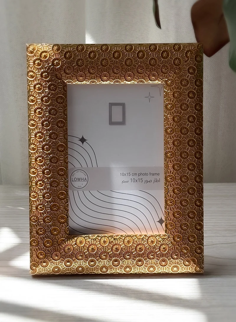 LOWHA Ornate Tabletop Picture Photo Frame with MDF Backing Includes Built-in Stand and Acrylic Front