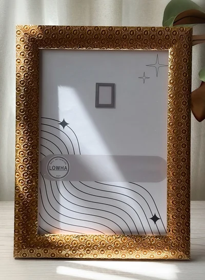 LOWHA Ornate Tabletop Picture Photo Frame with MDF Backing Includes Built-in Stand and Acrylic Front