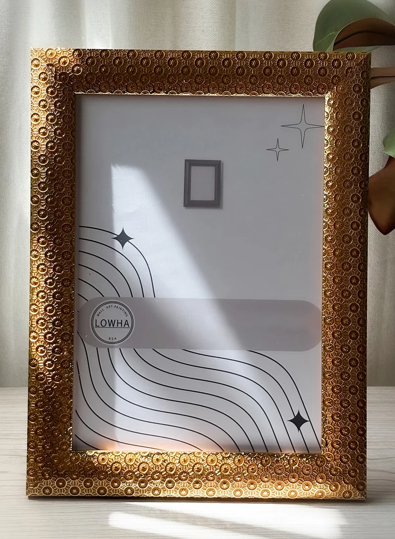 LOWHA Ornate Tabletop Picture Photo Frame with MDF Backing Includes Built-in Stand and Acrylic Front