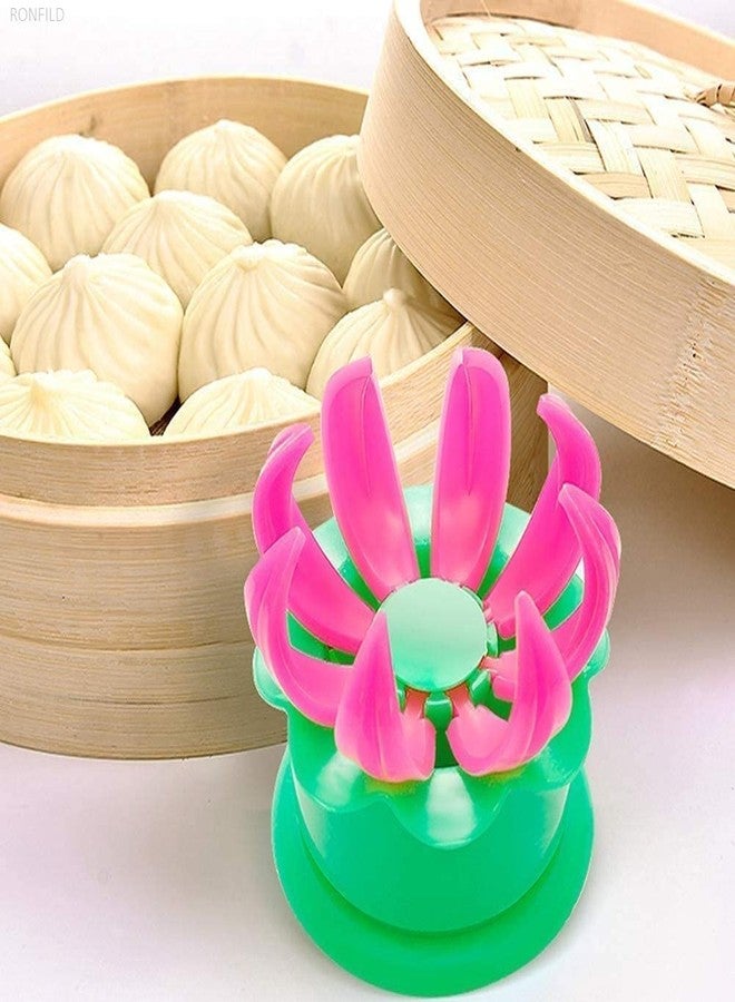 RONFILD Best Momos Maker, Momo Maker Mould Shapes Plastic, Dumpling Maker, Plastic Momo Dumpling Maker Momos Maker Dough Press Mould Wrapper Dough Cutter for Kitchen Making Tools - Image 2