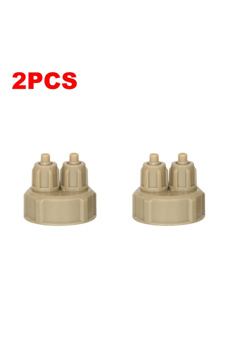 إيروريكس قطعتان، من 1 إلى 10 قطع، غطاء زجاجة مولد نظام ثاني أكسيد الكربون لحوض السمك، حوض سمك، نباتات حية، موزع هواء كربوني يمكنك صنعه بنفسك