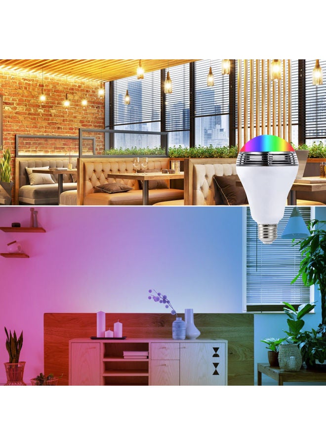 NIBEMINENT 27-LED Bluetooth Smart Bulb Multicolour - Image 5