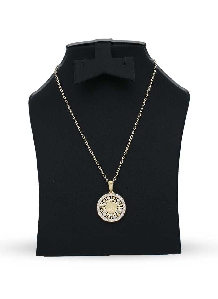 FK Jewellers - Gold Necklace (Chain with Allah Pendant) 18KT - FKJNKL18KU1148 - Image 1