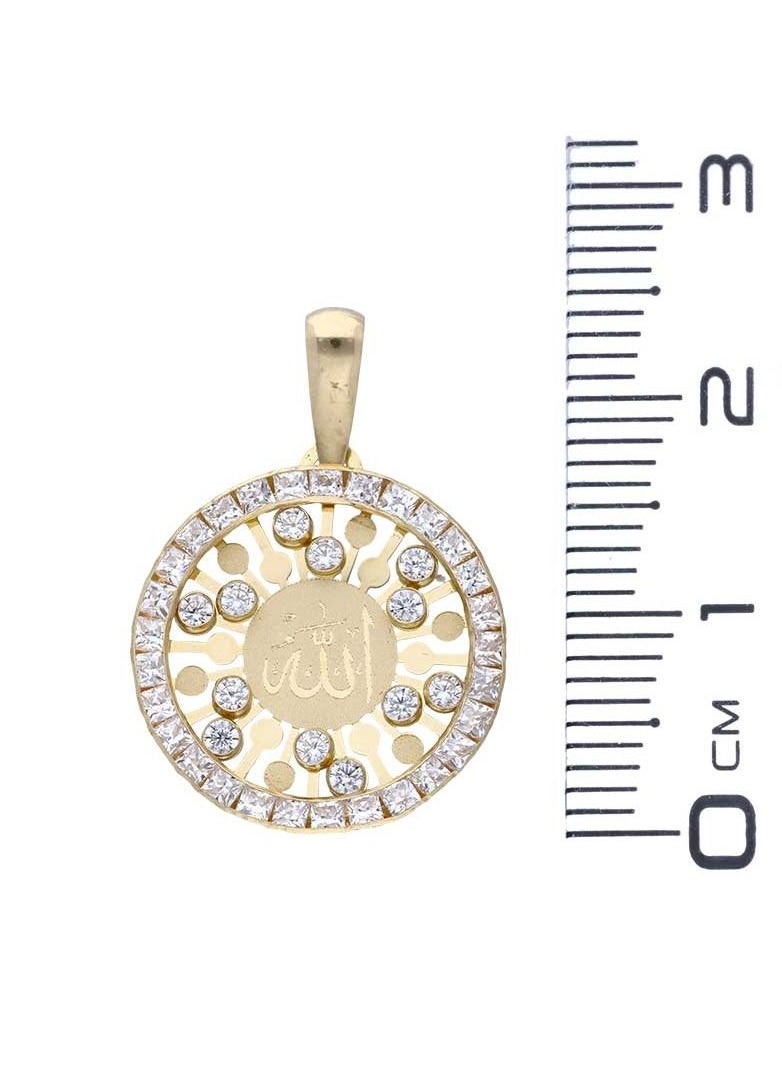 FK Jewellers - Gold Necklace (Chain with Allah Pendant) 18KT - FKJNKL18KU1148 - Image 1