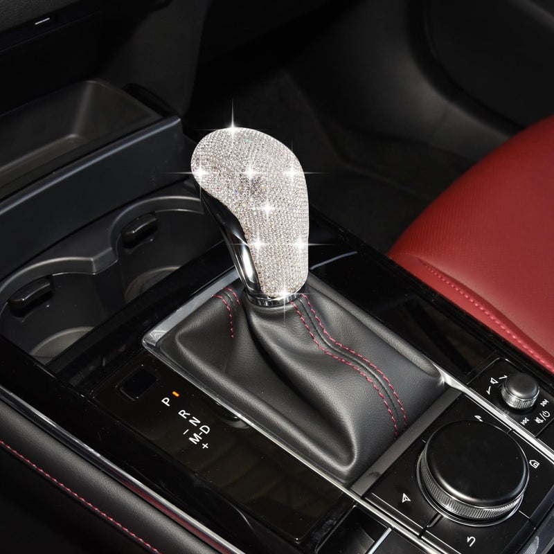 ZSJO Fit Mazda Gear Box Shifter Bling Crystal Accessory Interior Cover Fit Mazda 3 20192023 CX30 20202023 Gear knob A - Image 2