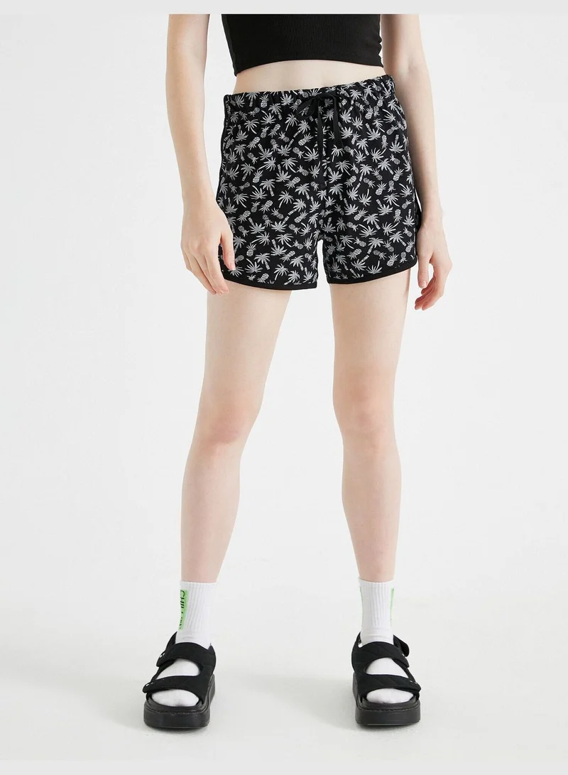KOTON Printed Shorts Cotton
