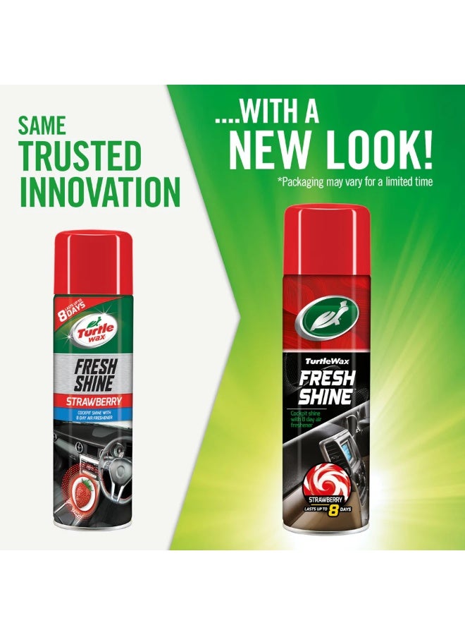 تيرتل واكس منظف ومعطر صالون السيارة ترتل واكس 500 مل – رائحة الفراولة - Image 3