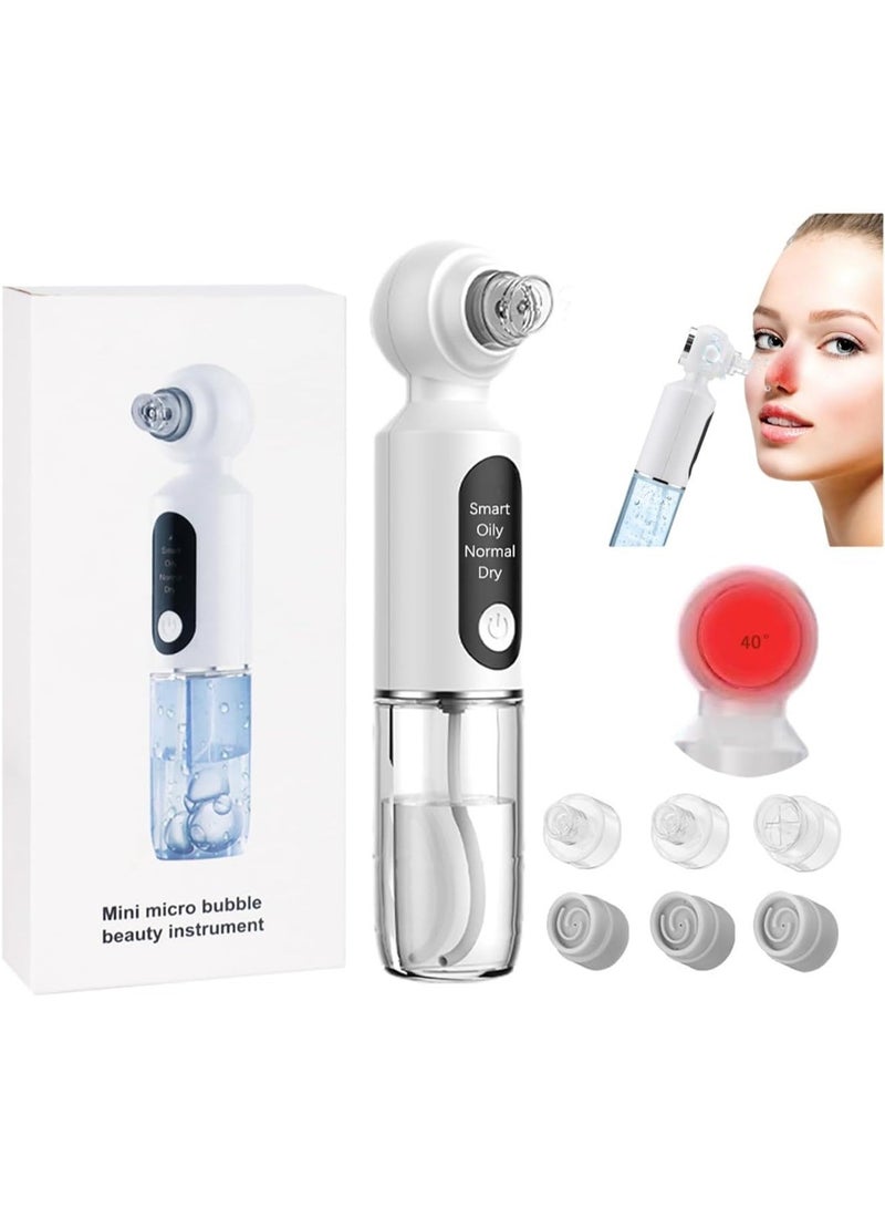 FDTY Blackhead Remover Tools, Electric Black Head Vacume Removal Tool with Hot Compress, 4 Adjustments Blackhead Remover Vacuum for Women, USB Pore Cleaner with 6 Suction Cups - Image 1