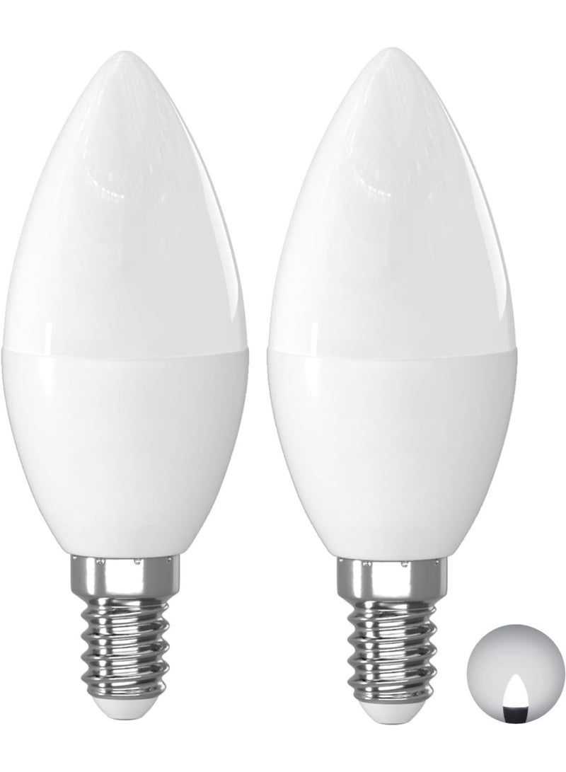 E14 7W Led Candle Light Bulbs White 6500K, Energy Saving Light Bulbs, 220-240V Non-Dimmable, 1 Year Warranty. (2) - Image 1