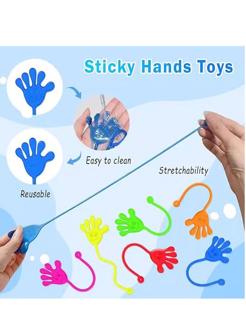 ميكسد 40 قطعة من الأيدي اللزجة للأطفال، هدايا الحفلات، هدايا طاولة الحفلات، مجموعة هدايا الحفلات للأطفال، تقاليد العطلات، تململ شديد التمدد، ألعاب تململ ممتعة للأطفال - Image 3