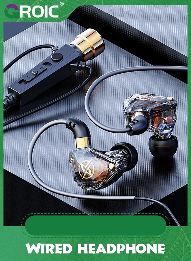 GROIC سماعات رأس سلكية رياضية مع ميكروفون لإلغاء الضوضاء سماعات ديناميكية عالية الدقة، مقبس 3.5 مم لسماعات الغناء المباشر، التسجيل، الكاريوكي، بث الفيديو المباشر، تسجيل الألعاب الحية - Image 3
