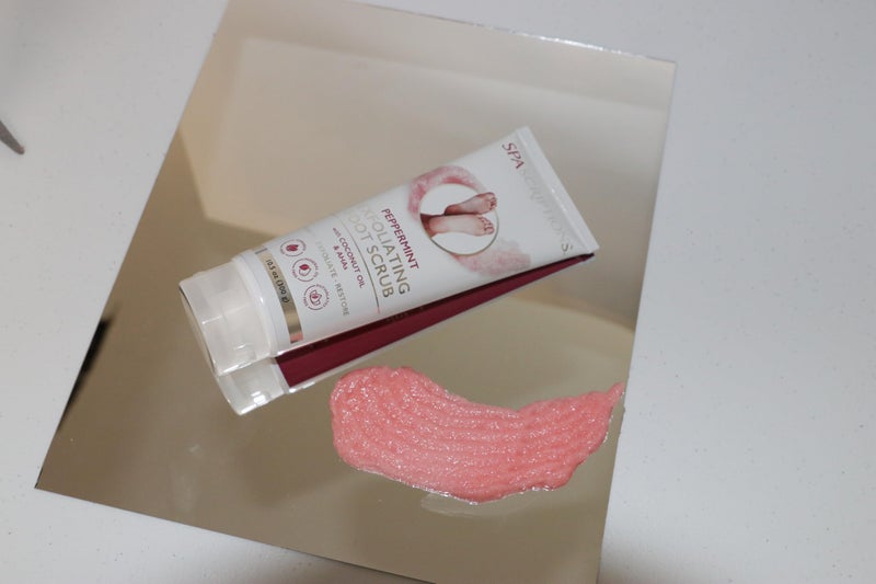 SpaScriptions Peppermint Exfoliating Foot Scrub with Peppermint, Coconut Oil, Alpha Hydroxy Acids (AHAs), Exfoliates, Purify, and Restores (10.5 oz) - Image 4