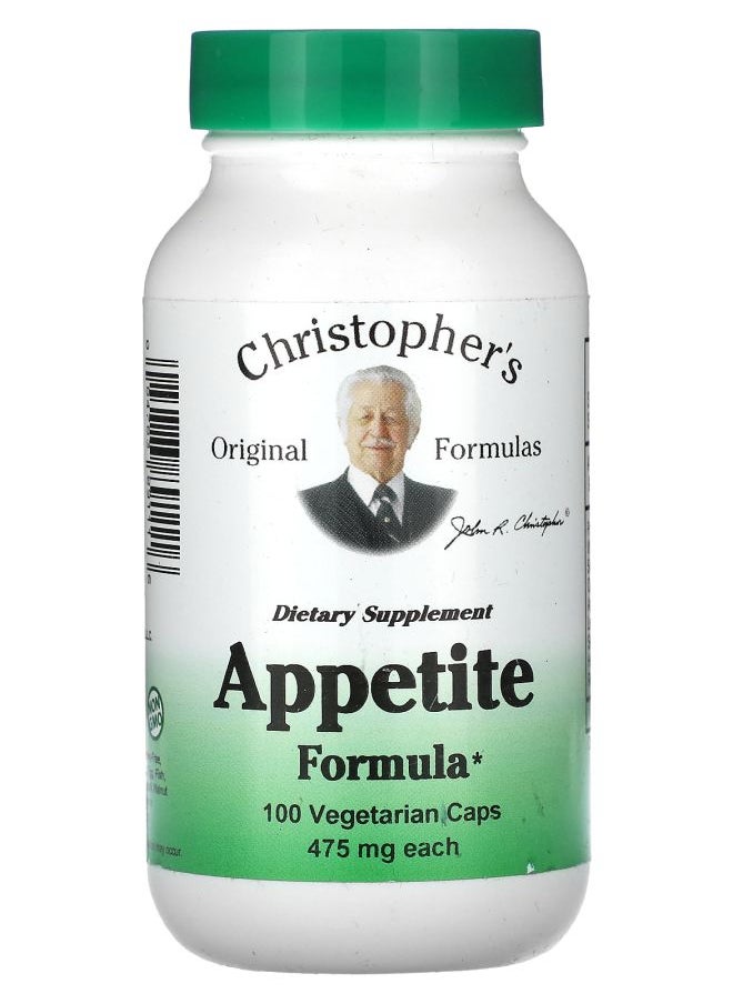 Christopher's Original Formulas - Appetite Formula 475 mg 100 Vegetarian Caps - Image 1