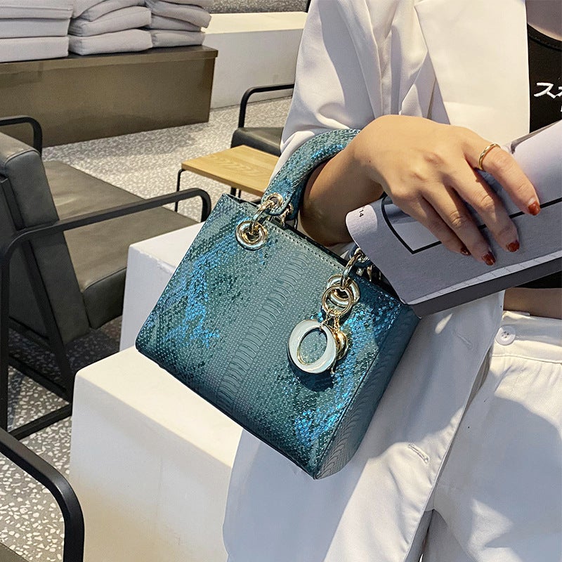 Women'S Bag Handbag Women'S 2023 New Fashionable Snake Pattern Daffy Bag Genuine Leather Texture High-End Shoulder Crossbody Bag - Image 3