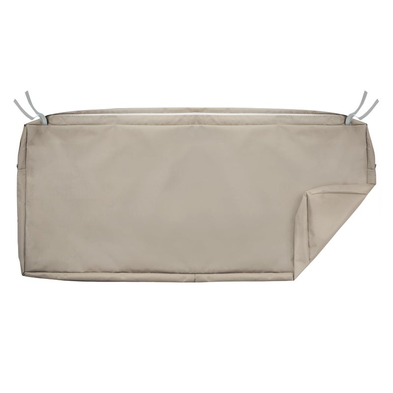 NettyPro Outdoor Bench Swing Loveseat Cushion Covers, Patio Furniture Cushion Slipcovers with Zipper, Water Resistant UV Protection, Replacement Cover Only, 59 x 18 x 3 Inch - Image 1