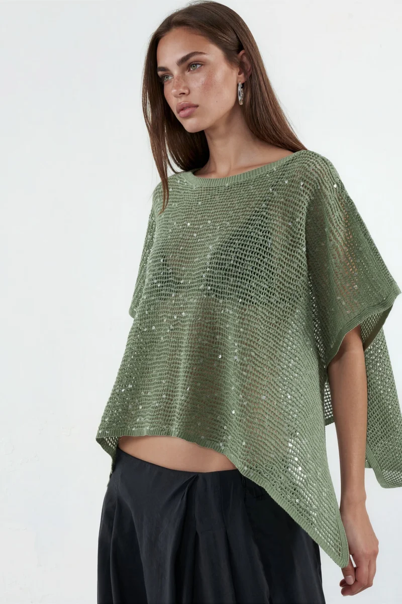 هيكاب Sequin Embellished Knit Sweater