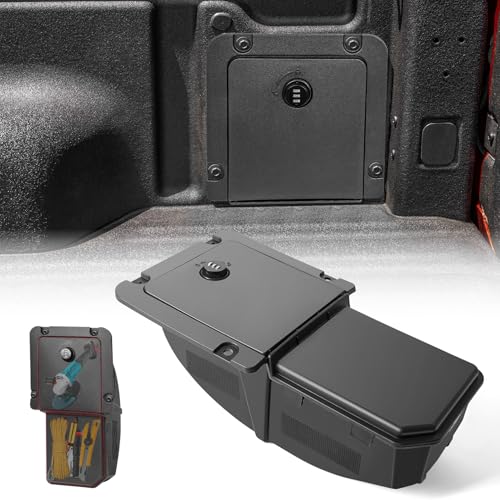 HIBRONGO Lockable Bed Cargo Partition Storage Bin Compatible with Ford Maverick 20222025 Cargo Organizer with 3Digit Security Code Lock Modular Partition Truck Bed Accessories - Image 1