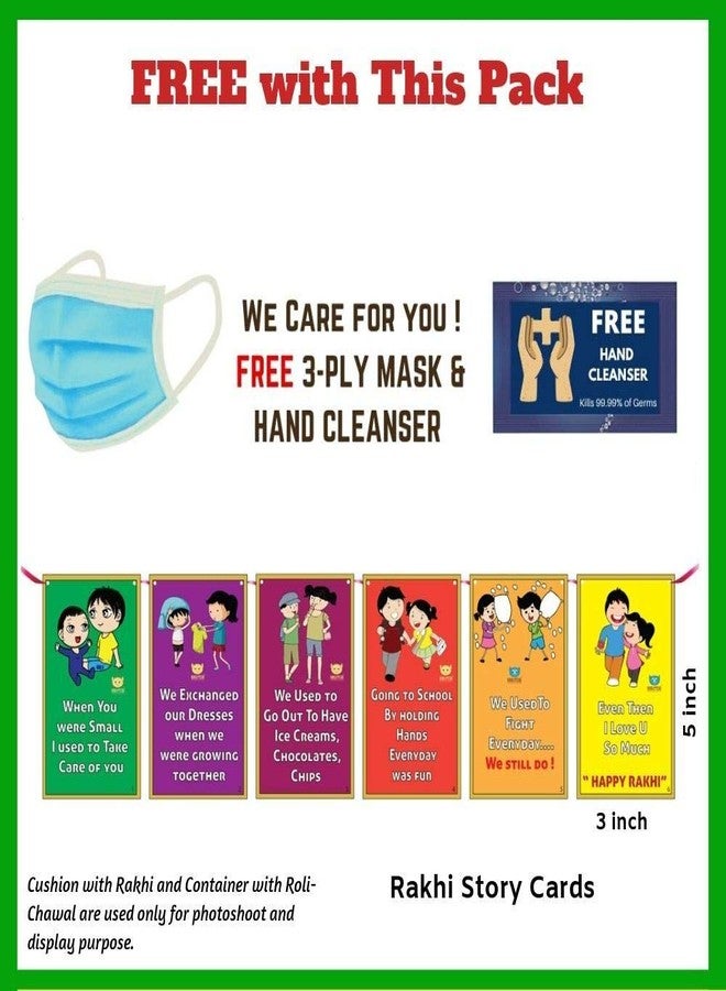 BOGATCHI P3P-4 Designer Rakhi for Brother, Rakhi Set of 3, Royal Rakhi Set- 3, Set of 3 Beautiful Rakhi for Bhai - Image 2