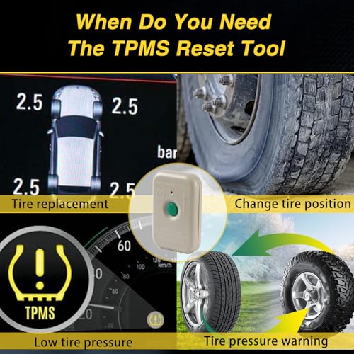 KPALAG TPMS Sensor Tool TPMS Relearn Tool Compatible with Ford Lincoln TPMS Reset Sensor Programming Training Tools Tire Pressure Monitoring System Replace #: 8C2T-1A203-AB TPMS-19 8C2Z-1A203-A - Image 3