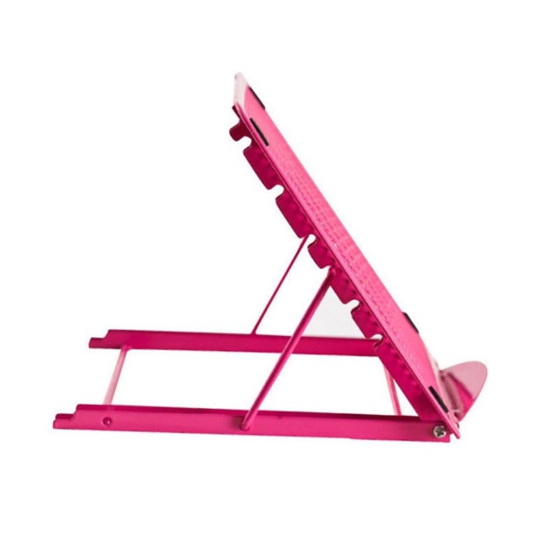 Pink Laptop Vertical Stand Cooling Pad Portable Desktop Bracket Notebook Support - Image 2