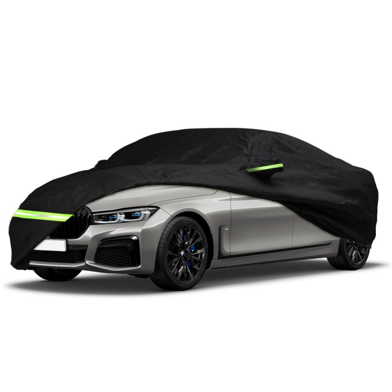 YIXIN Waterproof 210T Car Covers for BMW 7 Series 20102026 Fit 100 Waterproof with Windproof Strap Single Door Zipper for BMW 728i 730i 740i 750i 730li 740li 750li 760li - Image 2