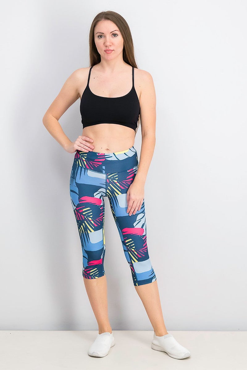 Tchibo ملابس رياضية نسائية ضيقة للتدريب 3/4، تركواز كومبو - Image 2