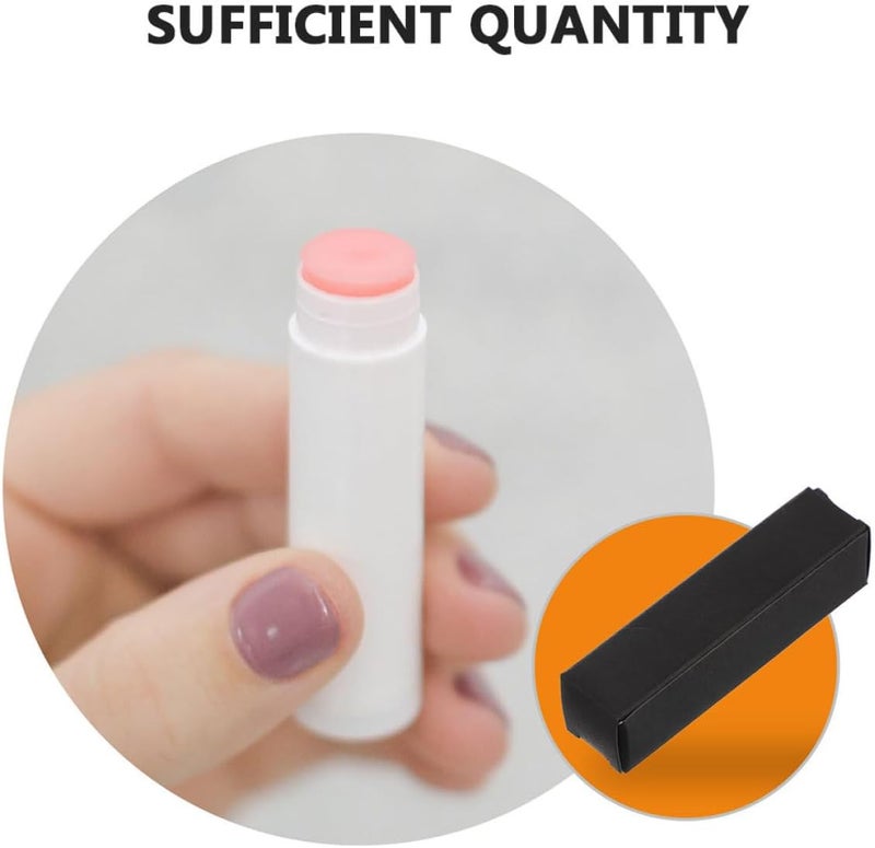 PRETYZOOM 50pcs Kraft Paper Lip Balm Packaging Boxes Elegant Lip Gloss Containers for Items Sample Products and Lipstick Presentation - Image 3