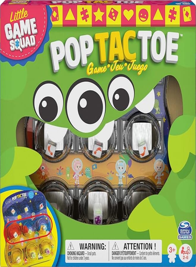 Spin Master Games Pop tac toe popper board game