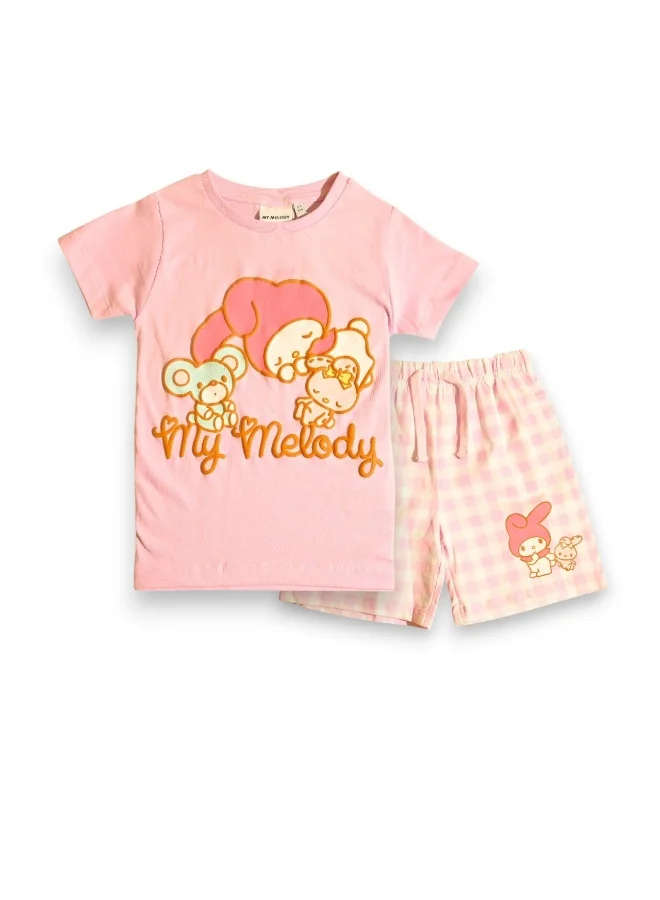 MY MELODY MY MELODY GIRLS T-SHIRT & SHORT SET‬