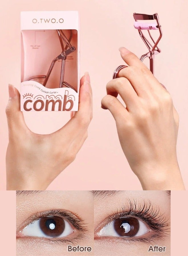 O.TWO.O O TWO O Extreme Volume Eyelash Curler Professional Long Lasting Curl Natural Lift Eye Makeup Tool - Image 1