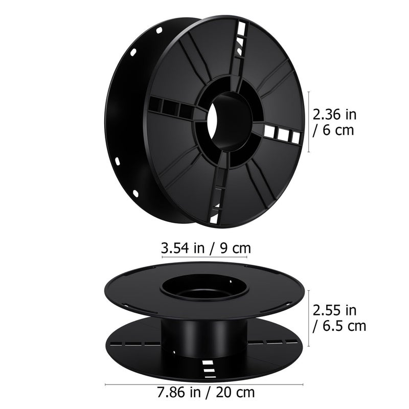 Cable Reel Cord Storage Organizer 1 Kg Plastic Hollow Black Extension Cord Management Spool For Camping RV Motorhome Use - Image 3