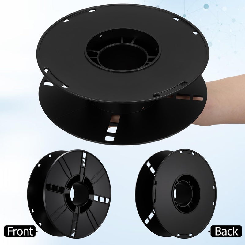 Cable Reel Cord Storage Organizer 1 Kg Plastic Hollow Black Extension Cord Management Spool For Camping RV Motorhome Use - Image 4