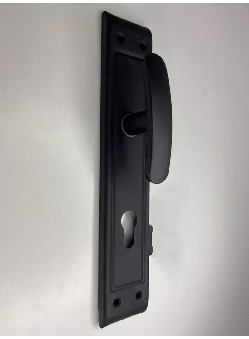 أكرة مقبض داخلي باب شقة مكون من قطعة بلون اسود