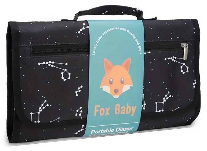 أطفال صغيرة وسادة تغيير محمولة - تصميم محمول للغاية وصغير الحجم مع حصيرة مبطنة ناعمة وحامل مناديل مدمج وسطح مقاوم للماء - مثالية للآباء ومقدمي الرعاية أثناء التنقل، مثالية للاستخدام في حقيبة الحفاضات أو السيارة أو الحضانة - Image 1