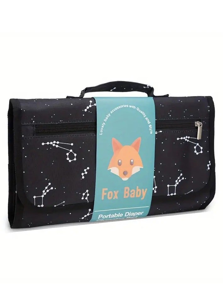 Little tots Portable Changing Pad - Ultra-Portable and Compact Design with Soft Cushioned Mat, Built-in Wipes Holder, and Waterproof Surface - Perfect for On-the-Go Parents and Caregivers, Ideal for Diaper Bag, Car, or Nursery Use  - Image 1